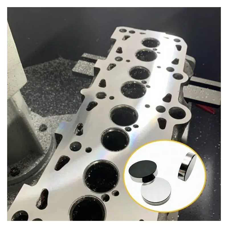 PCD PCBN CBN Milling Inserts cutter RNGN090300 RNGN120300 for Resurfacing Reconditioning Cylinder Head Blocks Engine